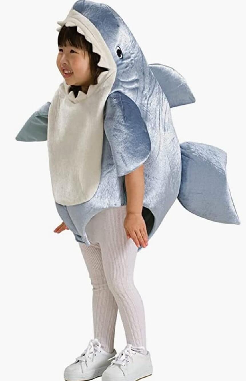 Unisex Child Shark Costume Romper Size 12-18 Months